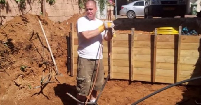 VIDEO: His wife wanted a green garden and he wanted a swimming pool. THE SOLUTION HE FOUND IS GENIUS!